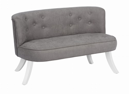 Sofa Welurowa dla dziecka Dymna Szarość