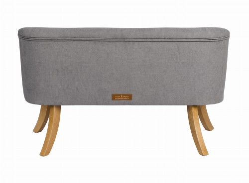 Sofa Welurowa dla dziecka Dymna Szarość