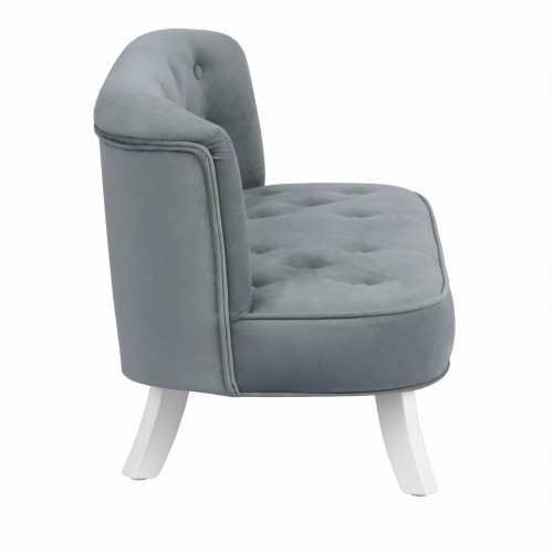 Sofa Welurowa dla dziecka Perłowa Szarość