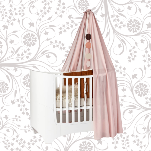 Baldachim do łóżeczka Leander Classic–różowy