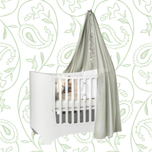 Baldachim do łóżeczka Leander Classic –szałwiowy