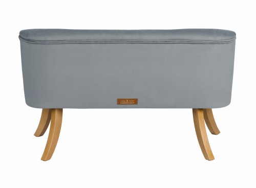 Sofa Welurowa dla dziecka Perłowa Szarość