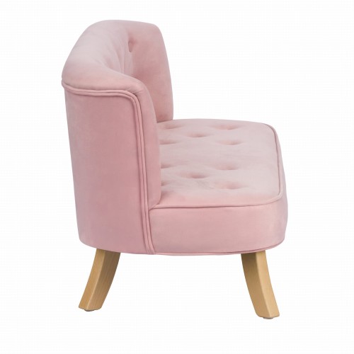 Sofa Welurowa dla dziecka Cukierkowy Róż