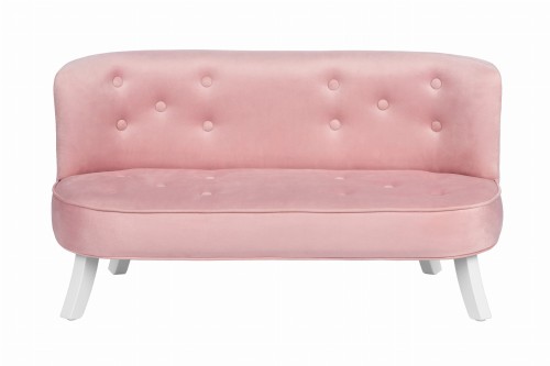 Sofa Welurowa dla dziecka Cukierkowy Róż