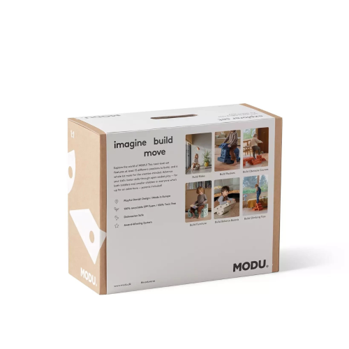 MODU Explorer Set Niebieski – średni zestaw konstrukcyjnych klocków rozwojowych