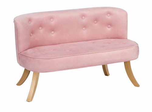 Sofa Welurowa dla dziecka Cukierkowy Róż