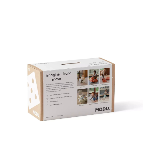 MODU Curiosity Set Pomarańczowy – podstawowy zestaw kreatywnych klocków rozwojowych