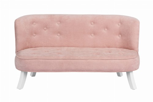 Sofa Welurowa dla dziecka Brudny Róż