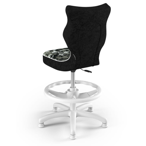 Krzesło ergonomiczne do biurka dla dziecka 5–8 lat Entelo Petit moro z podnóżkiem