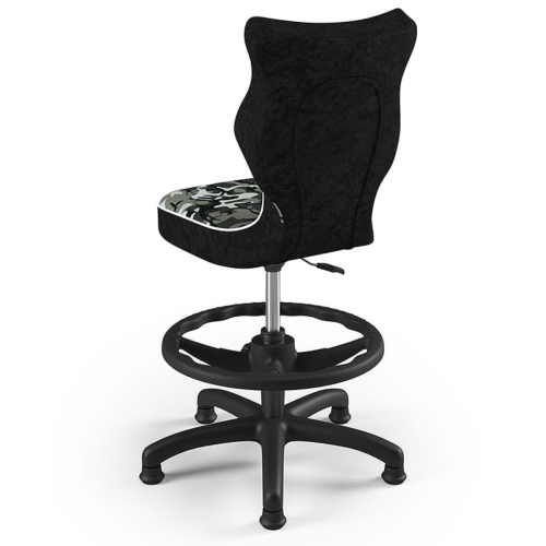 Krzesło ergonomiczne do biurka dla dziecka 5–8 lat Entelo Petit moro z podnóżkiem