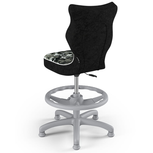 Krzesło ergonomiczne do biurka dla dziecka 5–8 lat Entelo Petit moro z podnóżkiem