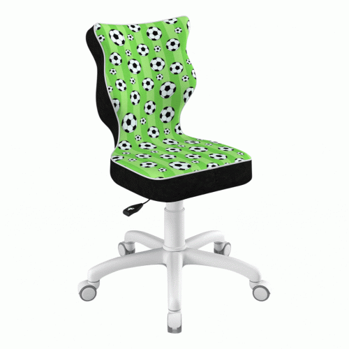 Krzesło do biurka dla dziecka 5–8 lat Entelo Petit piłki nożne na kółkach
