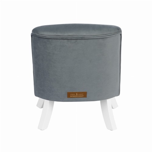 Fotelik dla dziecka Welurowy Perłowa Szarość