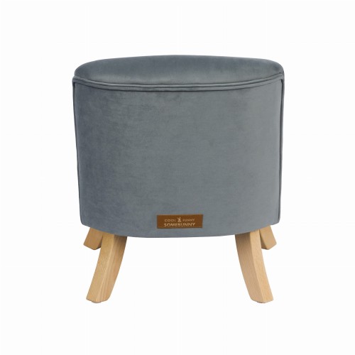 Fotelik dla dziecka Welurowy Perłowa Szarość