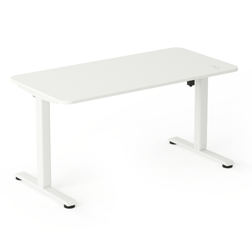 Biurko regulowane elektryczne dla dziecka 5–9 lat białe 100x60 cm – ergonomiczne biurko rosnące