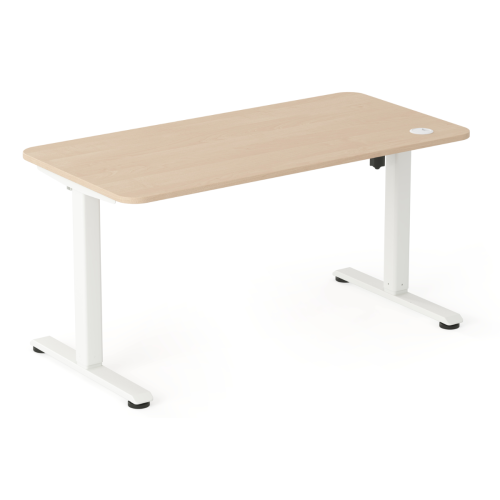 Biurko regulowane elektrycznie dla dziecka 5–9 lat brzoza 100x60 cm – ergonomiczne biurko rosnące