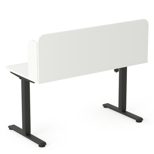 Biurko regulowane elektrycznie dla dziecka 5–9 lat białe 100x65 cm z nadstawką – 3 kolory stelaża do wyboru.