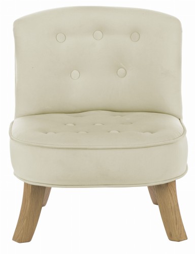 Fotelik dla dziecka Welurowy Wanilia