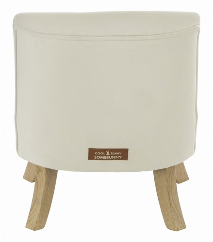 Fotelik dla dziecka Welurowy Wanilia