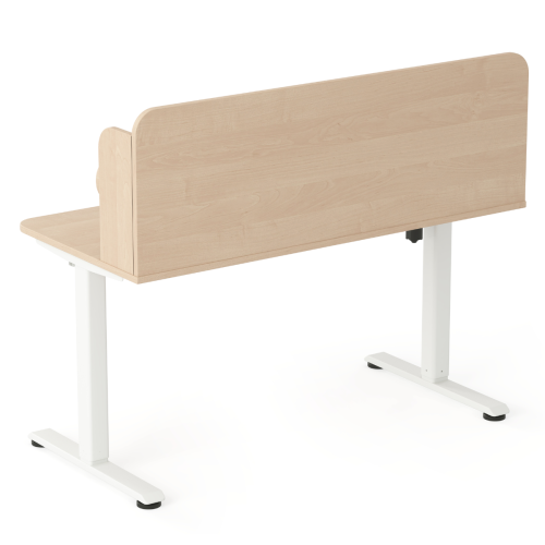 Biurko regulowane elektrycznie dla dziecka 5–9 lat brzoza 120x65 cm z nadstawką – 3 kolory stelaża do wyboru
