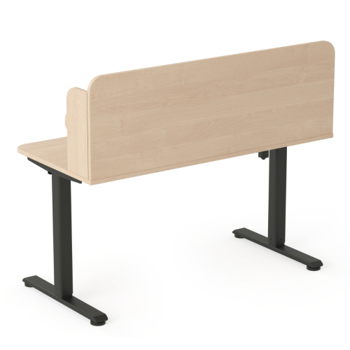 Biurko regulowane elektrycznie dla dziecka 5–9 lat brzoza 120x65 cm z nadstawką – 3 kolory stelaża do wyboru