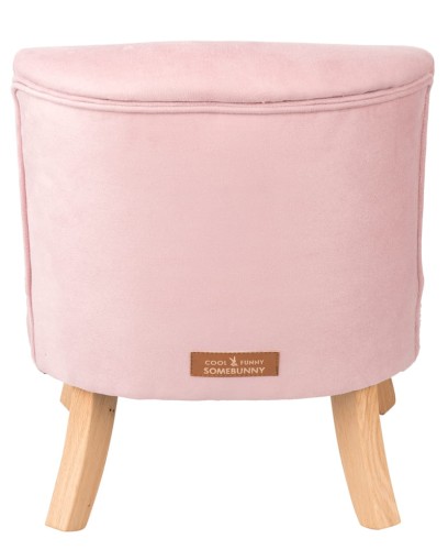 Fotelik dla dziecka Welurowy Cukierkowy Róż