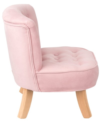 Fotelik dla dziecka Welurowy Cukierkowy Róż