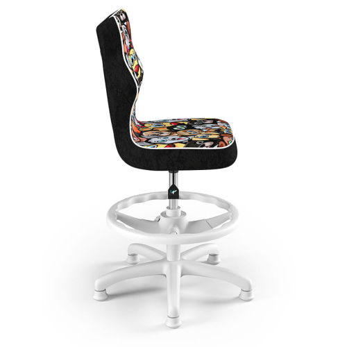 Krzesło do biurka dla dziecka 6–10 lat z podnóżkiem Entelo Petit – zwierzaki