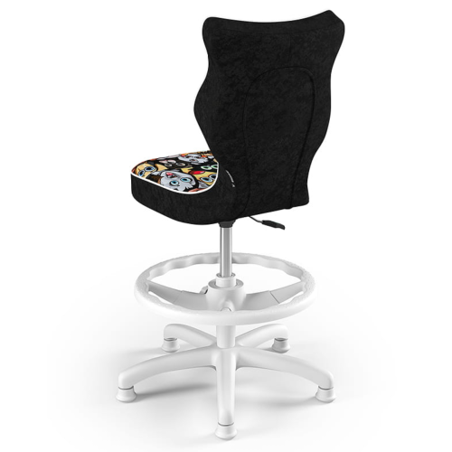 Krzesło do biurka dla dziecka 6–10 lat z podnóżkiem Entelo Petit – zwierzaki