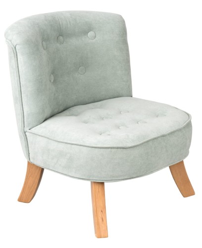 Fotelik dla dziecka Welurowy Mięta