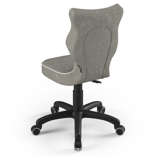 Ergonomiczne krzesło do biurka dla dziecka 6–10 lat na kółkach Entelo Petit – szare
