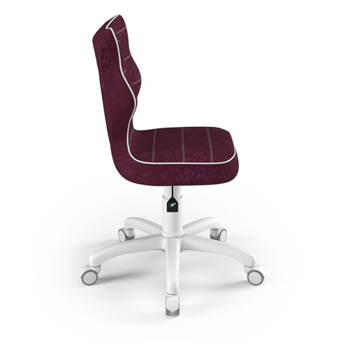 Ergonomiczne krzesło do biurka dla dziecka 6–10 lat na kółkach Entelo Petit – fioletowe