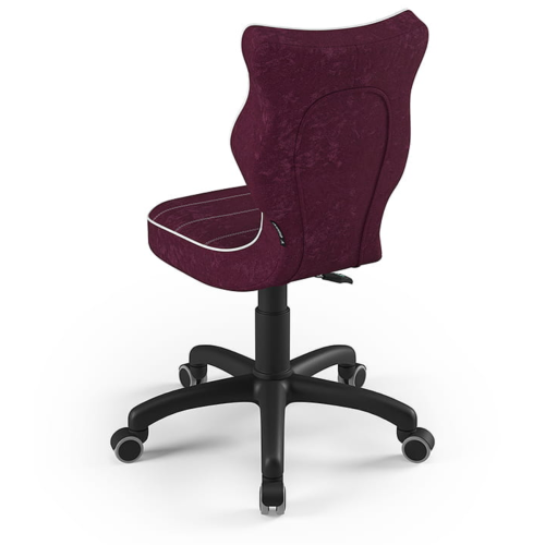 Ergonomiczne krzesło do biurka dla dziecka 6–10 lat na kółkach Entelo Petit – fioletowe