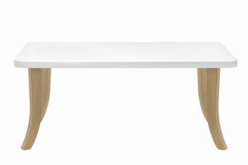 Stolik dla dziecka prostokątny drewniane nogi