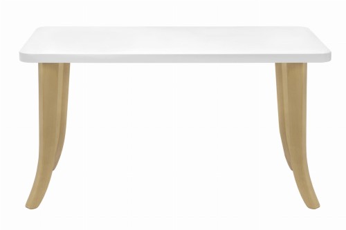 Stolik dla dziecka prostokątny drewniane nogi