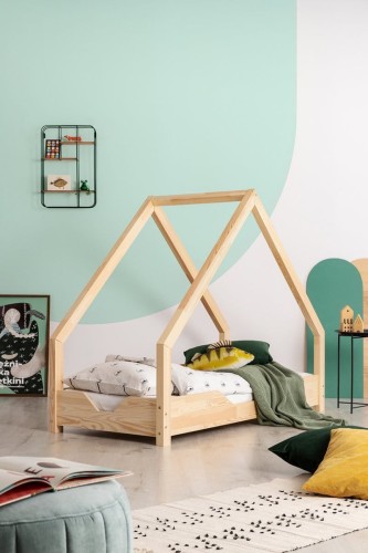 Łóżko domek drewniane z szufladą lub bez - Loca B