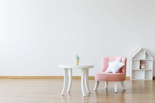 Stolik dla dziecka okrągły biały