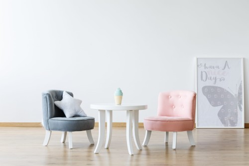 Stolik dla dziecka okrągły biały