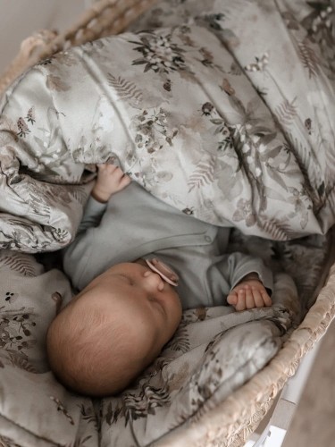 kołderka i poduszka do łóżeczka 100% bambus, do kosza Mojżesza i do wózka