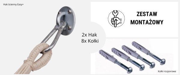 Zestaw montażowy hamak
