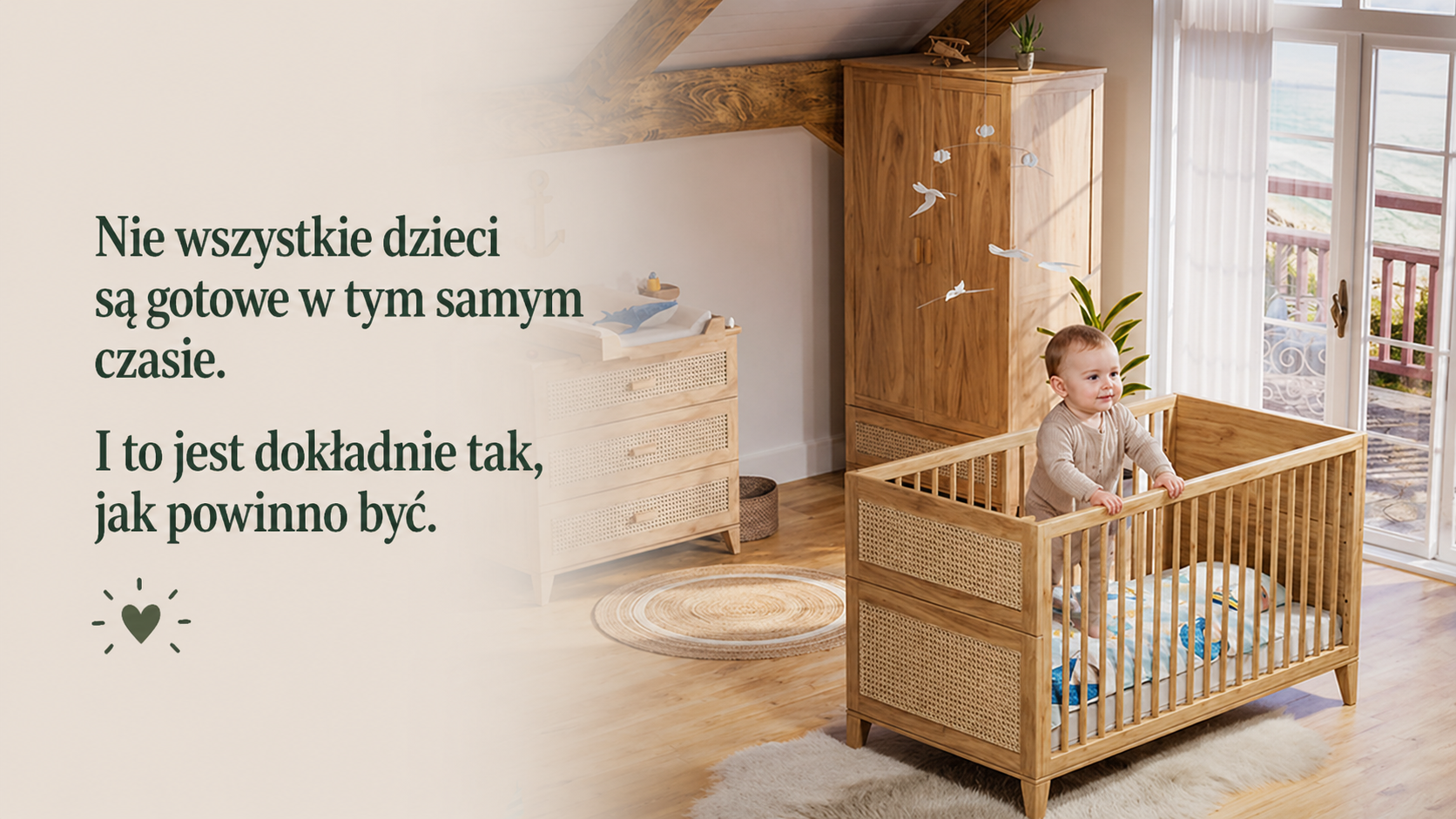 łóżeczko drewniane dla dziecka