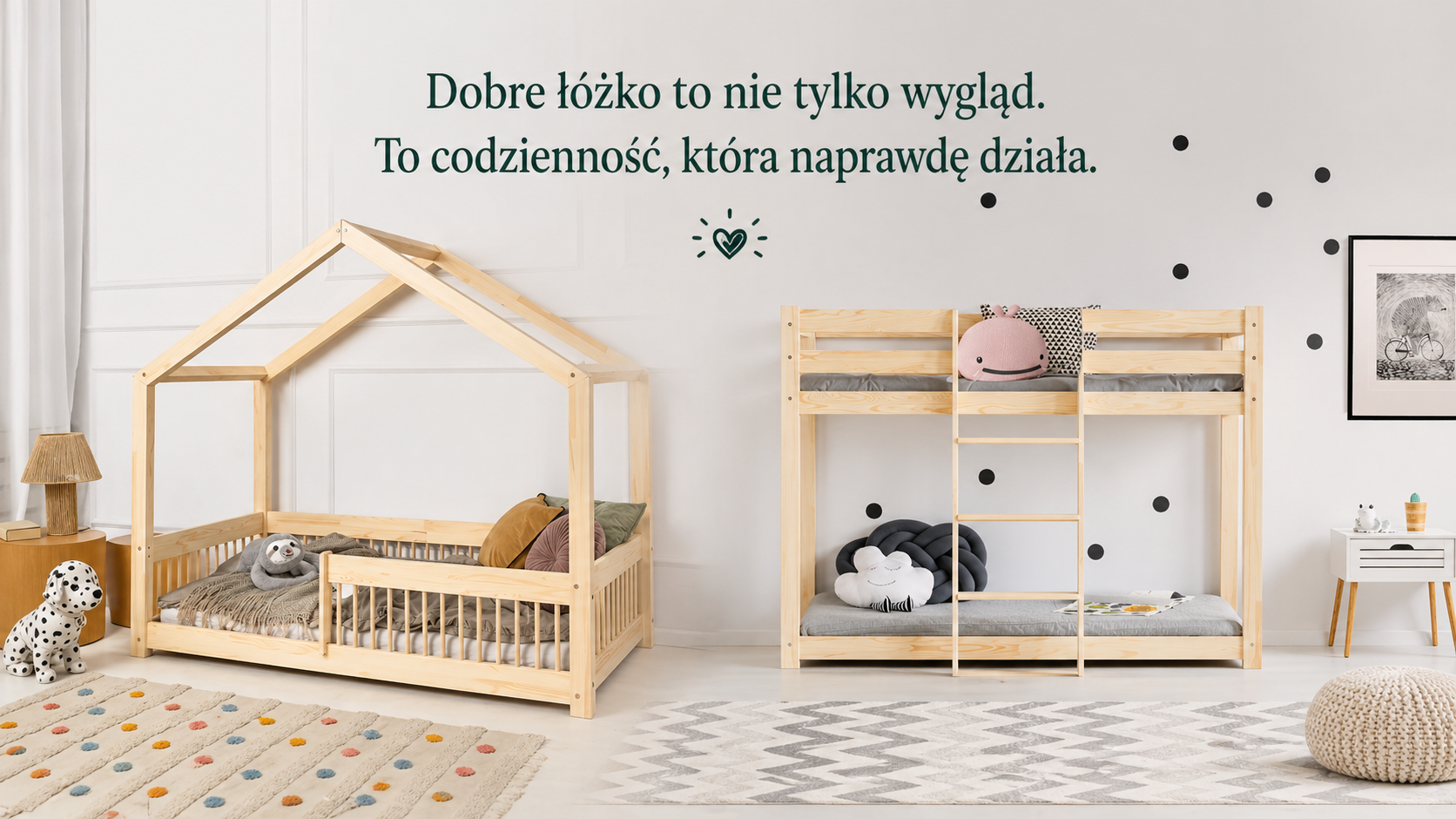 łóżka drewniane 